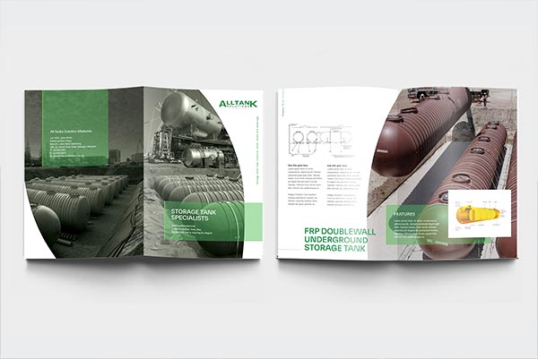 Industrial Water Tank Catalogue Design for AllTank
