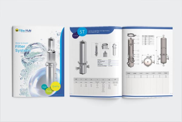Technical Water Filter Catalog Design for FilterHub