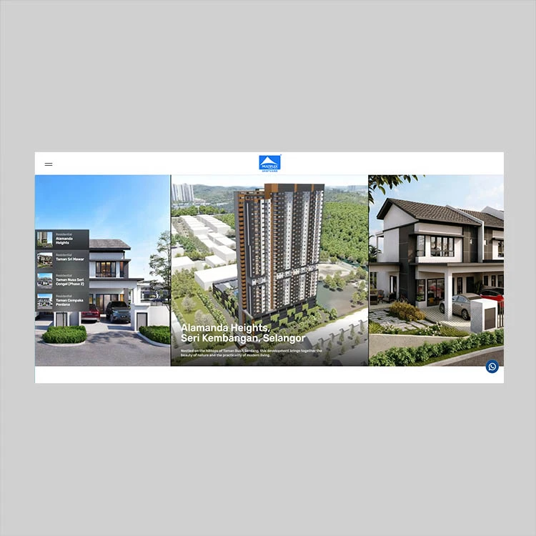 Professional Custom-coded Website for Property Agency - Henz Studio