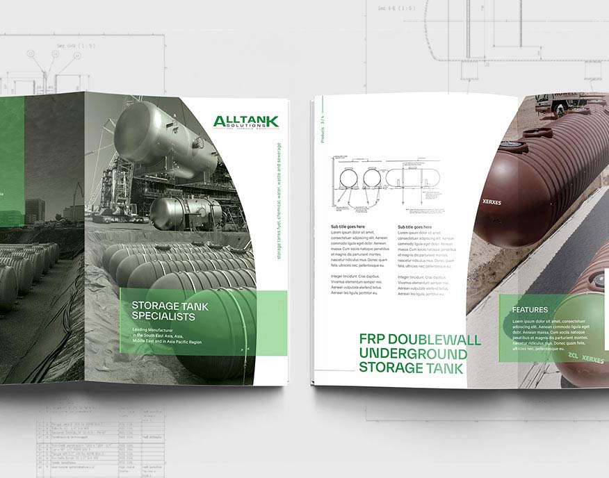 Catalogue for tank manufacturer - Henz Studio